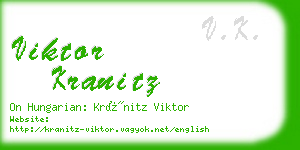 viktor kranitz business card